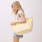 Striped Terry Tote Bag