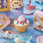 Raspberry Cake Earthenware Decorative Trinket Box Multi