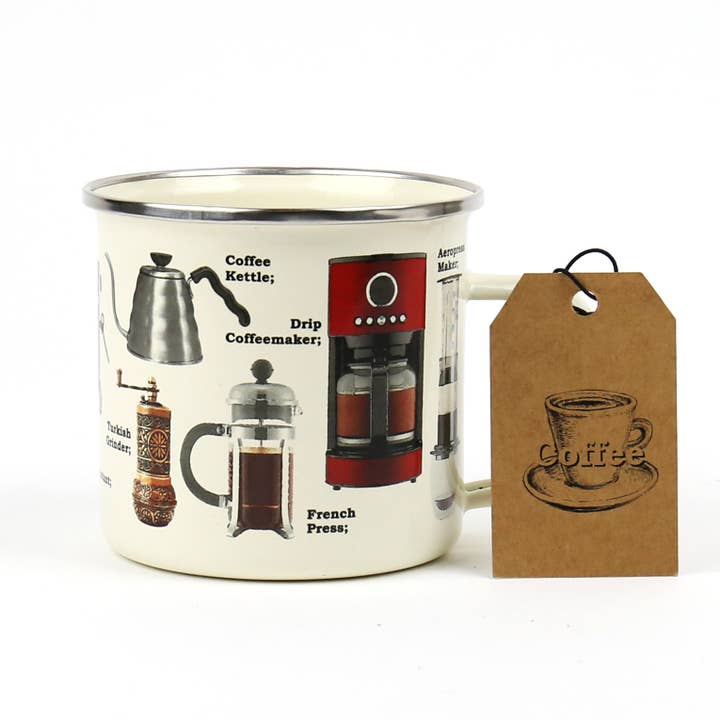 Coffee Enamel Mug
