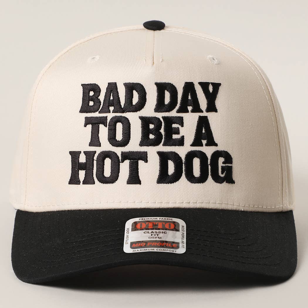 BAD DAY TO BE A HOT DOG Embroidered Trucker Hat