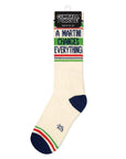 A Martini Changes Everything Gym Crew Socks