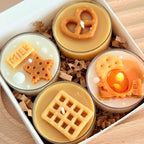 Cookie Tealight Candle Set | Holiday Tealight Candle Gift
