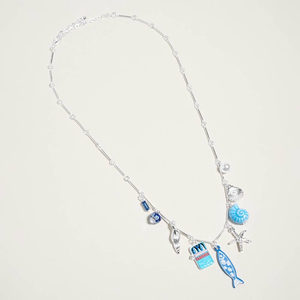 Mediterranean Coastal Charm Station Necklace