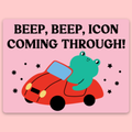 Icon Frog Sticker