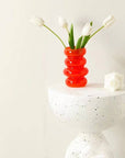 Glass Bubble Floral Vase