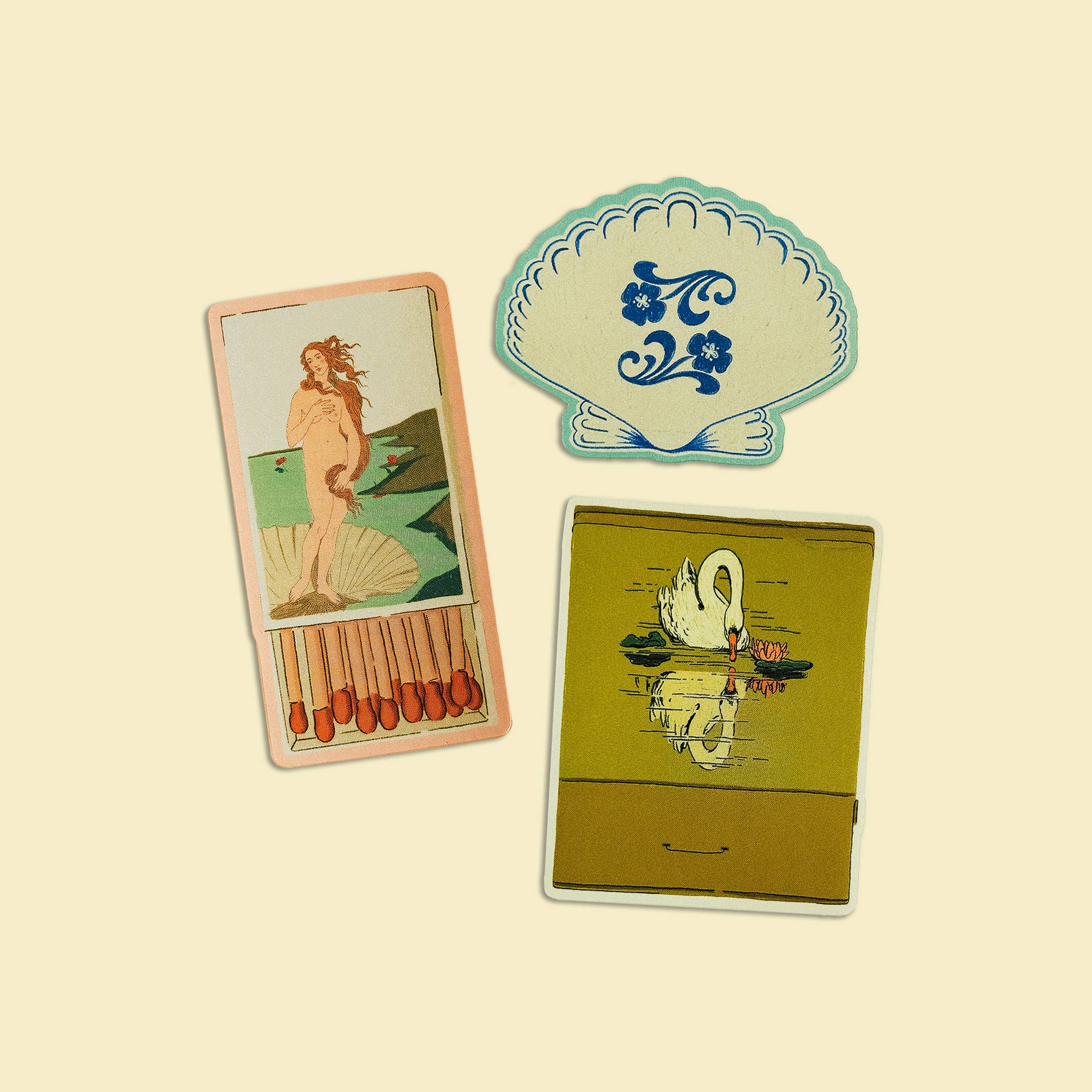 The Birth of Venus Matchbox Sticker