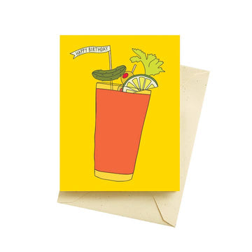 Bloody Mary Birthday Card