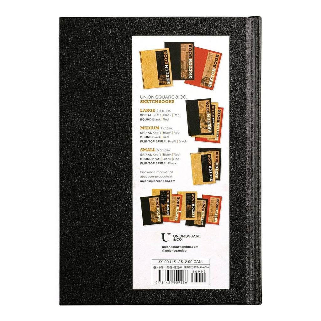 Small Sketchbook Bound Hardcover - Black