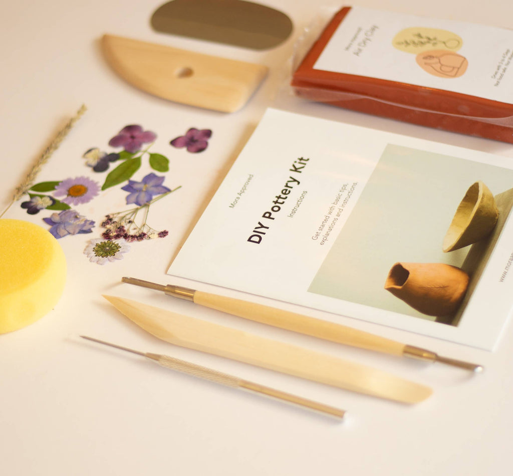 Air Dry Clay Kit, DIY Pottery & Paint Kit, Valentine's Gifts
