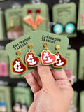 Pet tag earrings