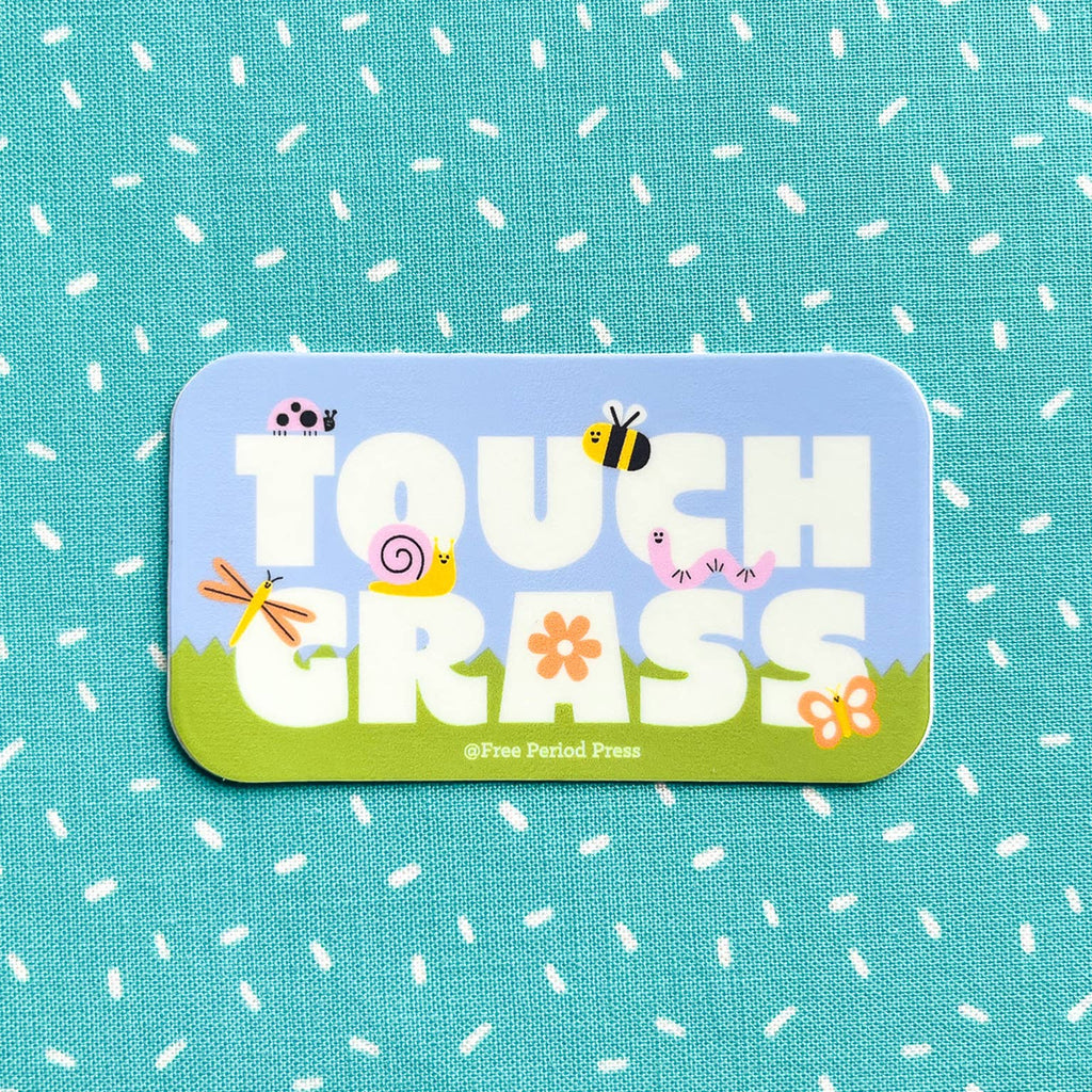 Touch Grass Vinyl Decal Sticker