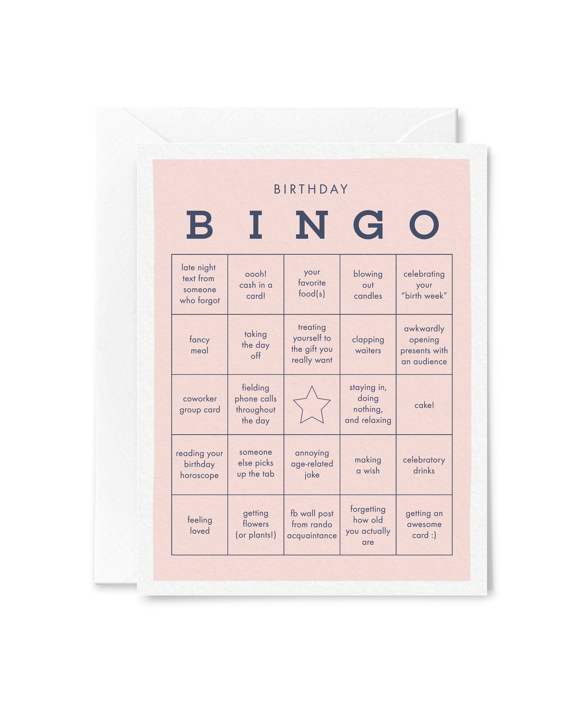 Birthday Card Bingo