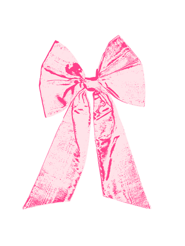 8.5 X 11 Pink Bow Print