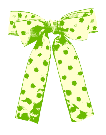 8.5 X 11 Green Bow Print