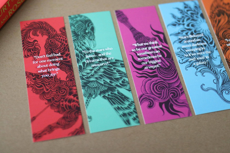 ACOTAR Inspired Bookmarks & Reading Tracker Journal