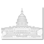 Color Washington DC coloring book