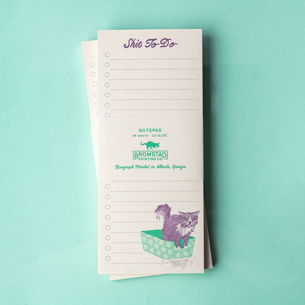 Shit To Do - Risograph Notepad