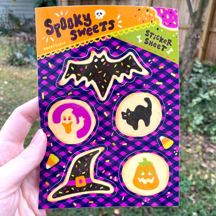 Spooky Sweets Halloween Sticker Sheet