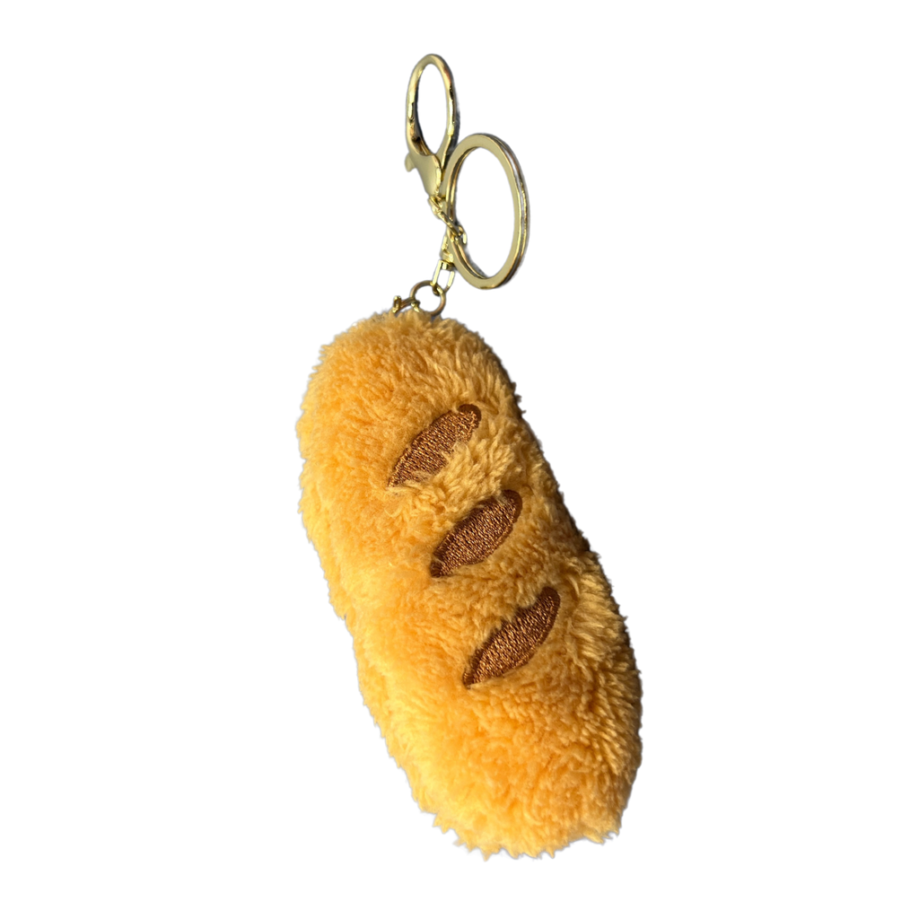 Plush Cheese & Bread Keychain Set