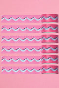 Frosting Washi Tape 20mm - Pink with White Swags
