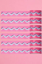 Frosting Washi Tape 20mm - Pink with White Swags