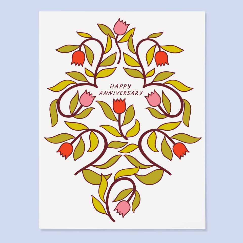 Tulip Anniversary Card