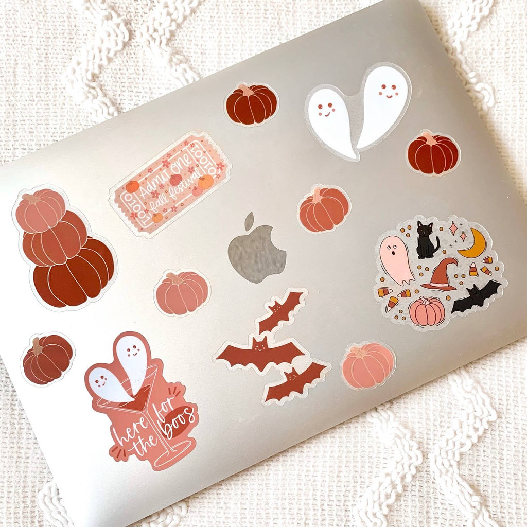 Here for the Boos Halloween Sticker, 3x2 in. | Fall