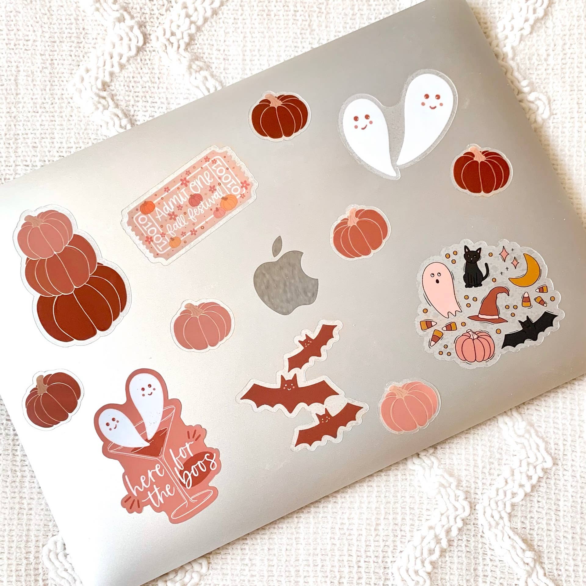 Here for the Boos Halloween Sticker, 3x2 in. | Fall