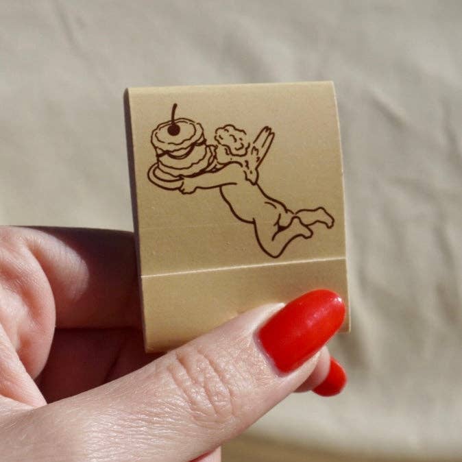 “Just A Little Treat!” Cupid Cake Matchbook