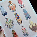 Cozy Ghosts Art Print - Multiple Size Options