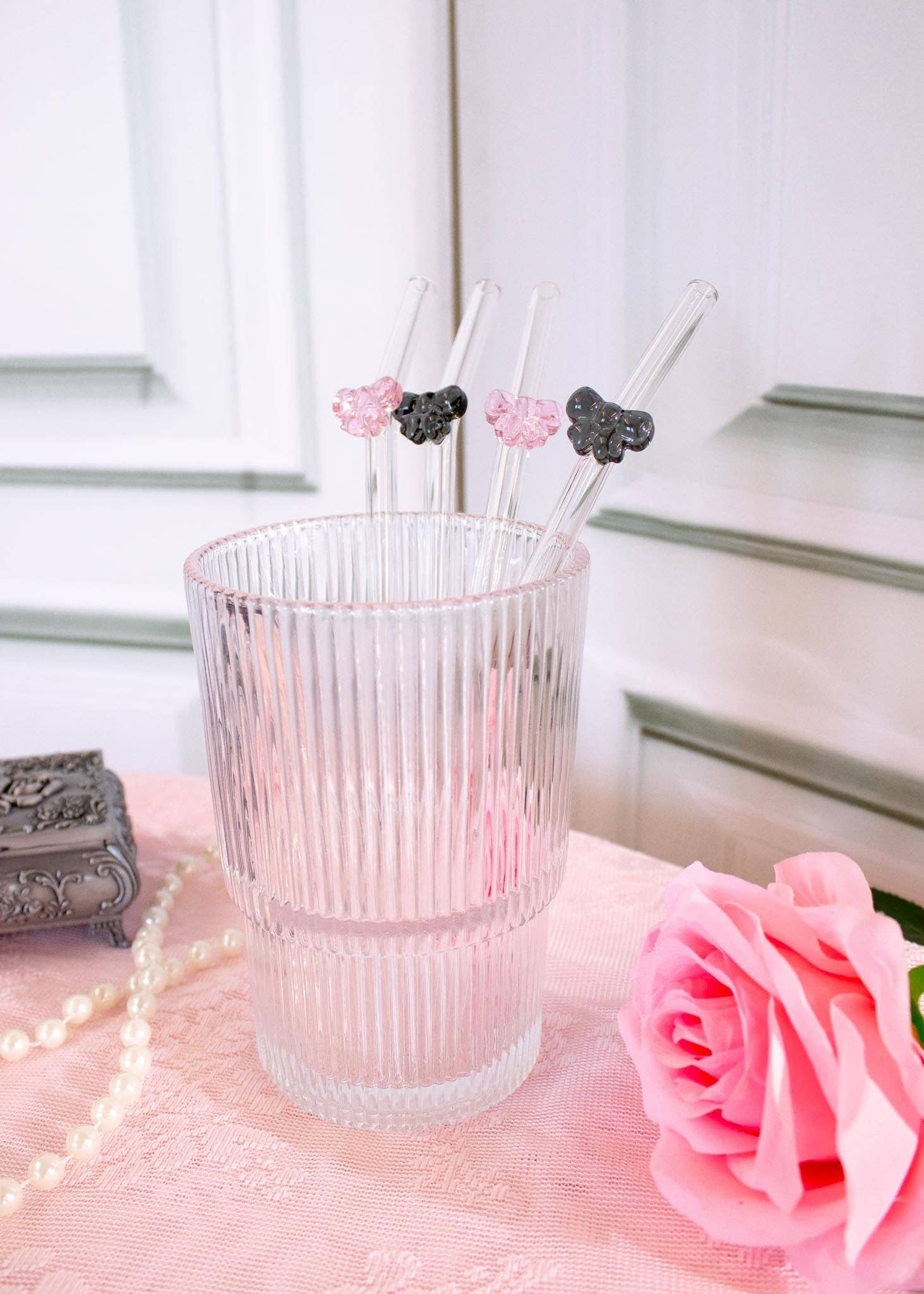 Bow Straws (4-pack)