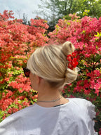 Hand-painted Cherry Blossoms Flower Claw Hair Clip