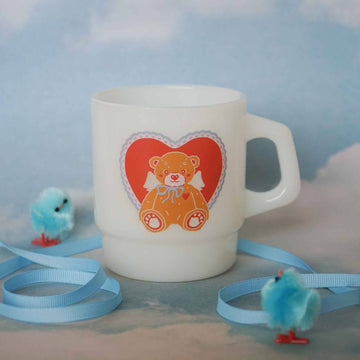 "Coquette Teddy" Vintage Diner Mug