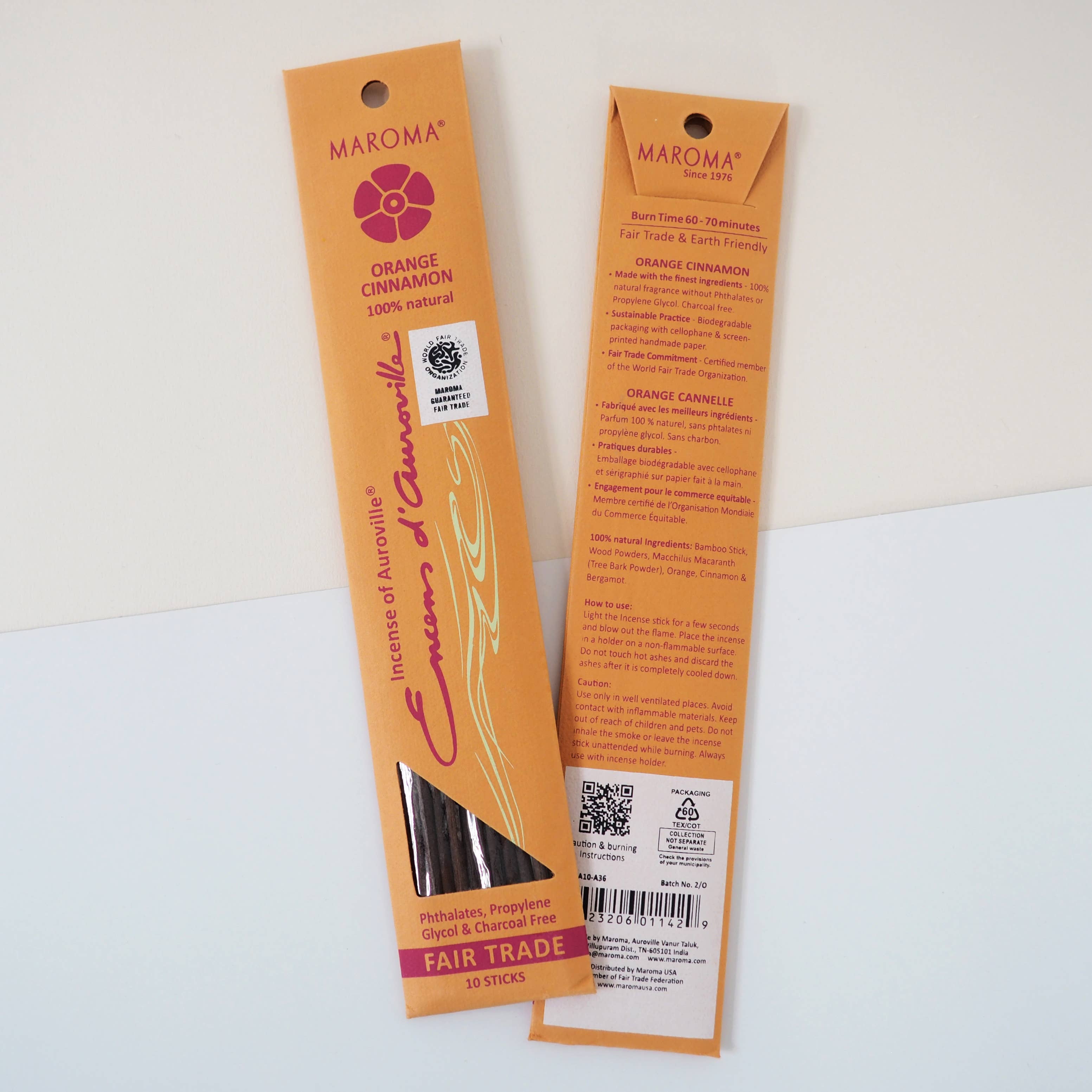 Premium Stick Incense Orange Cinnamon