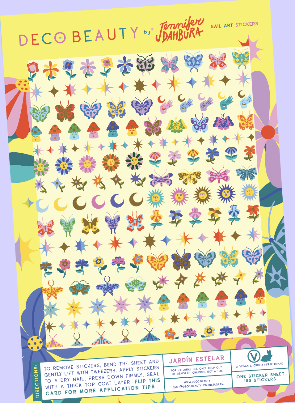 Nail Art Stickers - JARDÍN ESTELAR