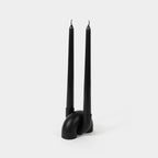 Macaroni 2-in-1 Candleholder - Tapers & Tealights - Black