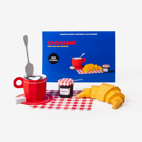 3D PAPERFOOD CROISSANT by Cinqpoints