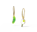 Pickleball Earrings - Gold Sporty Statement Jewelry