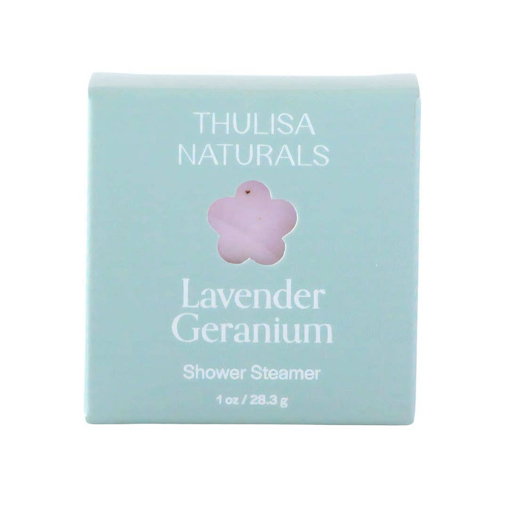 Lavender Geranium Shower Steamer Single