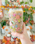 16oz Colorful Halloween Glass