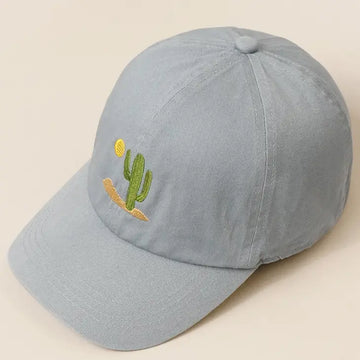 Cactus Embroidered Dad Cap
