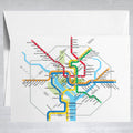DC Metro - Washington DC - Greeting Card