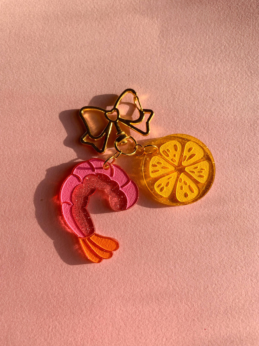 Shrimp Cocktail Keychain/Bag Charm