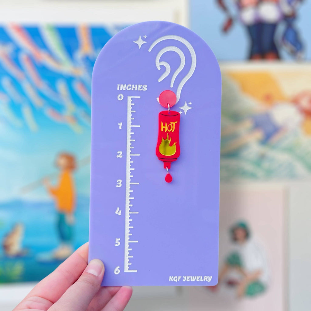 Penguin Sauce SINGLE Handmade Acrylic Earrings & Keychains