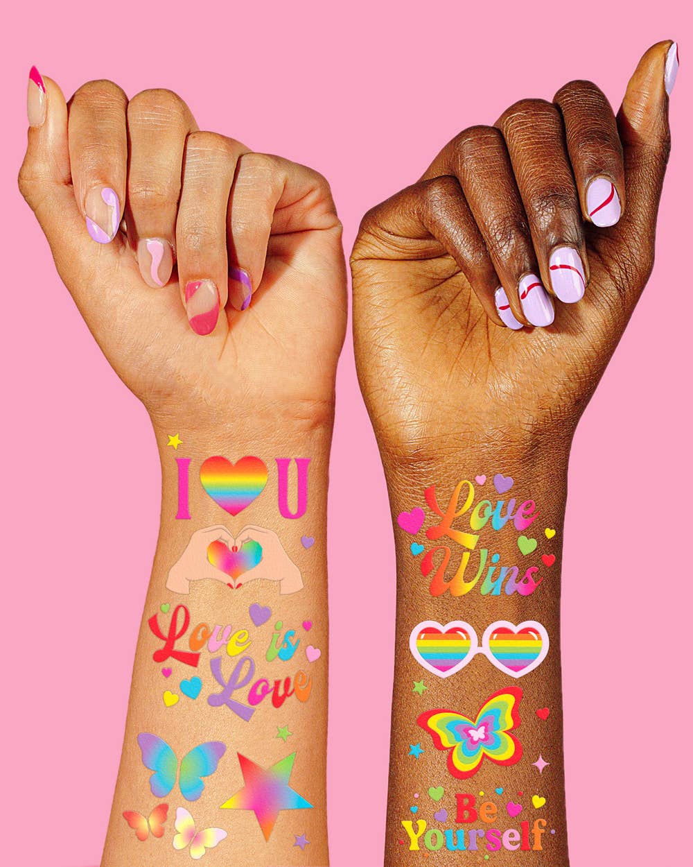 Pride Rainbow Tattoos | LGBTQ, festival, party favors