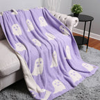 Ghost Patterned Throw Blanket