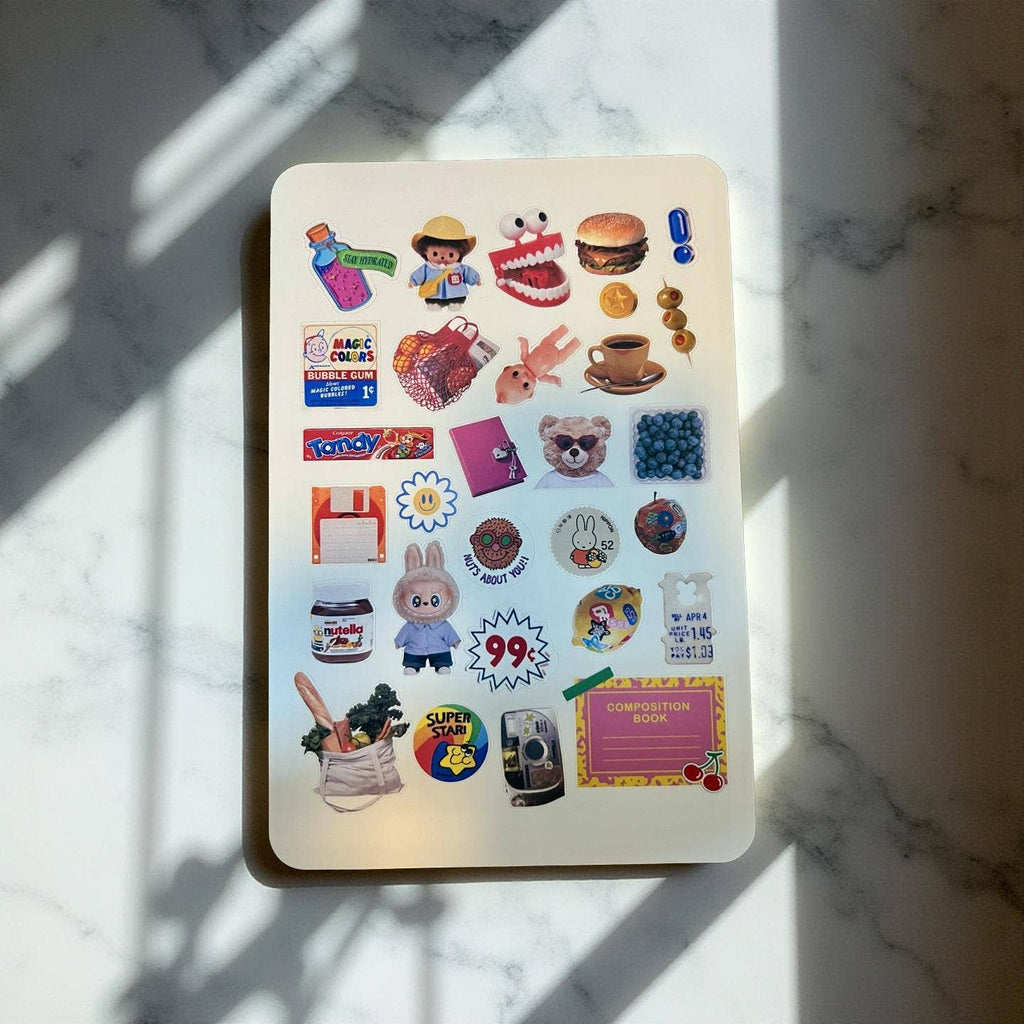 Retro Nostalgia Y2K Sticker Sheet