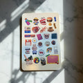 Retro Nostalgia Y2K Sticker Sheet