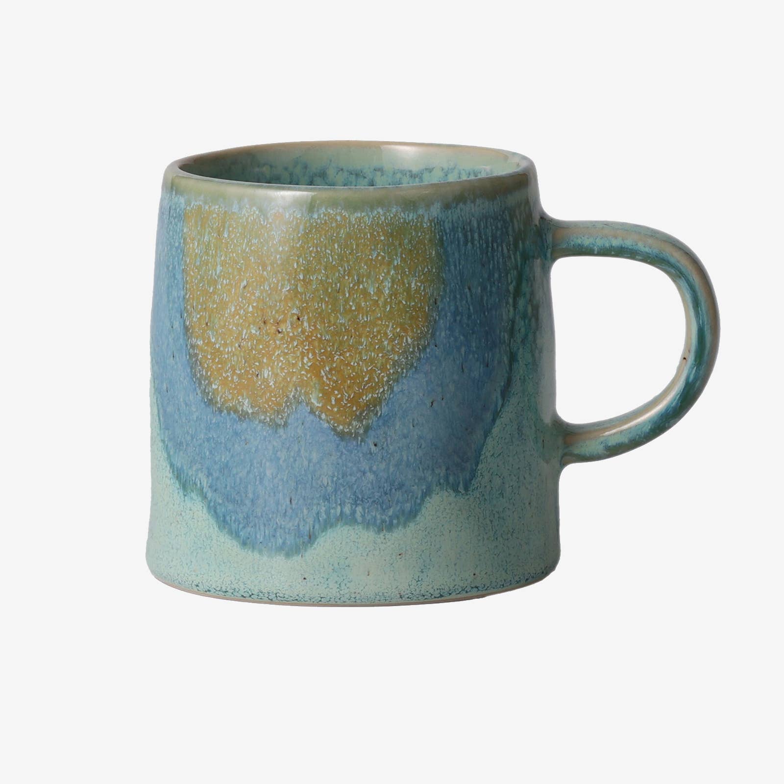 Handmade Reactive Glaze Coffee Mug-Artisan Ceramic Mug-Sage