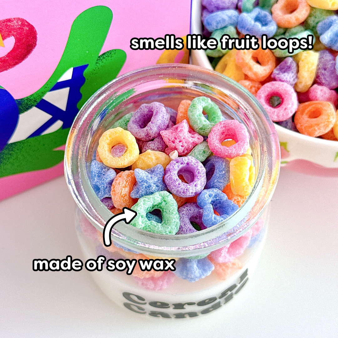 Fruit Loops Cereal Candles | Stocking Stuffer